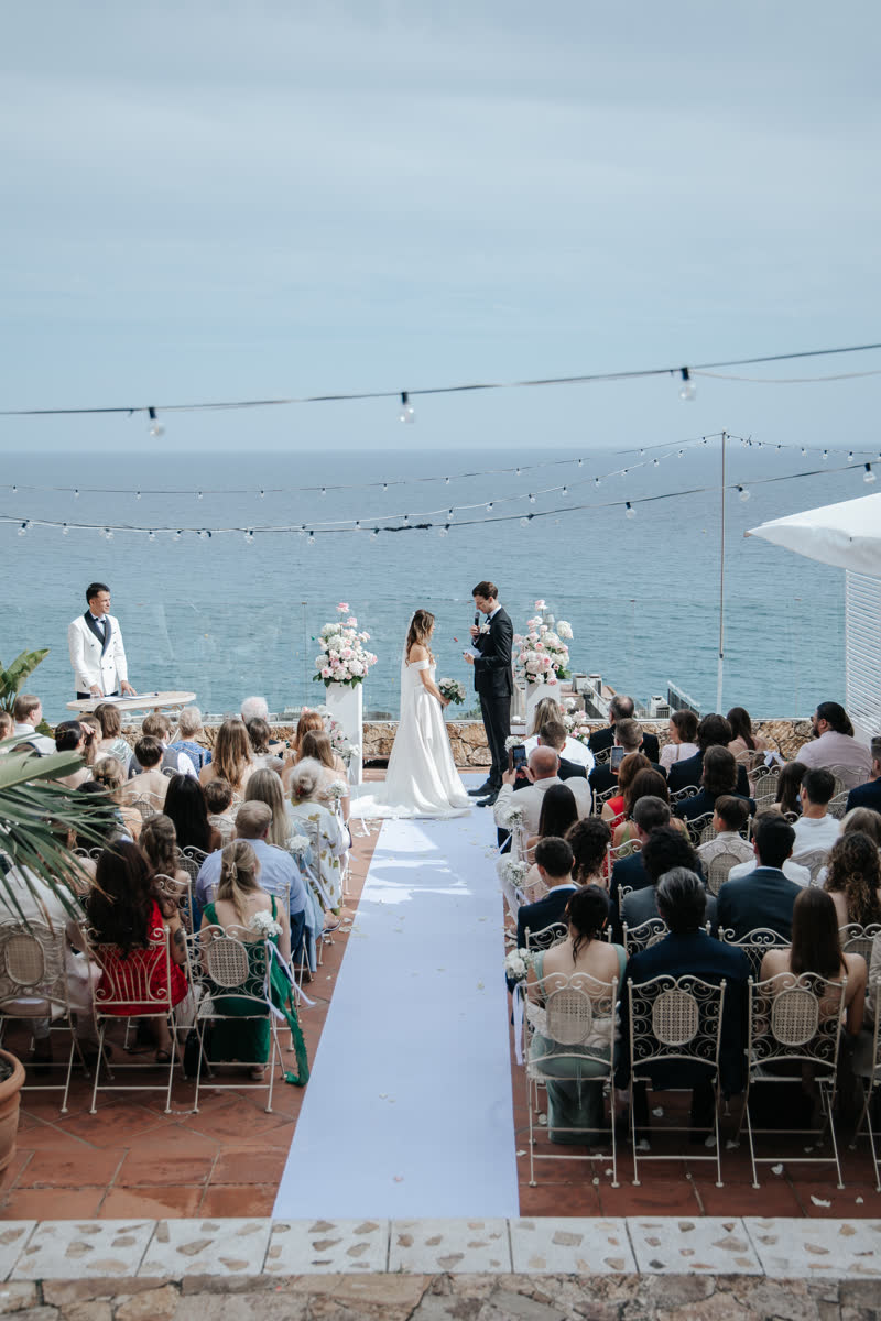 Lucas and Sabina's seaside ceremony with Vova officiating