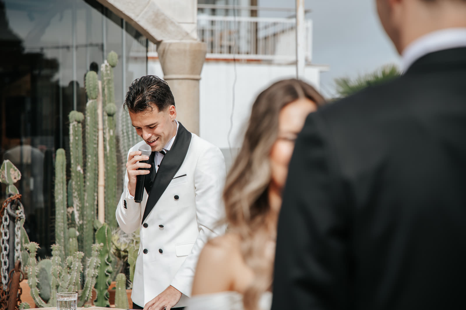Seaside wedding ceremony for Lucas and Sabina in Lloret de Mar