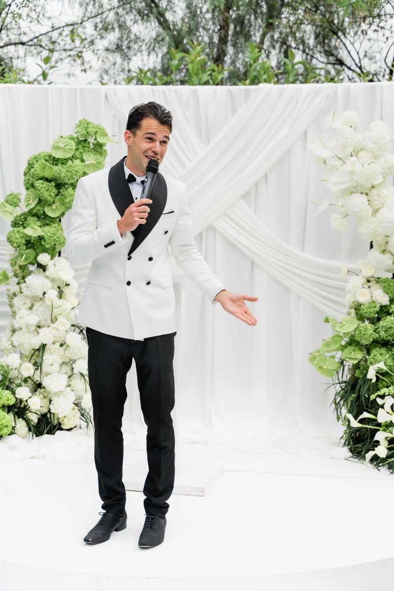 Vova hosting Nuray and Adam's ceremony
